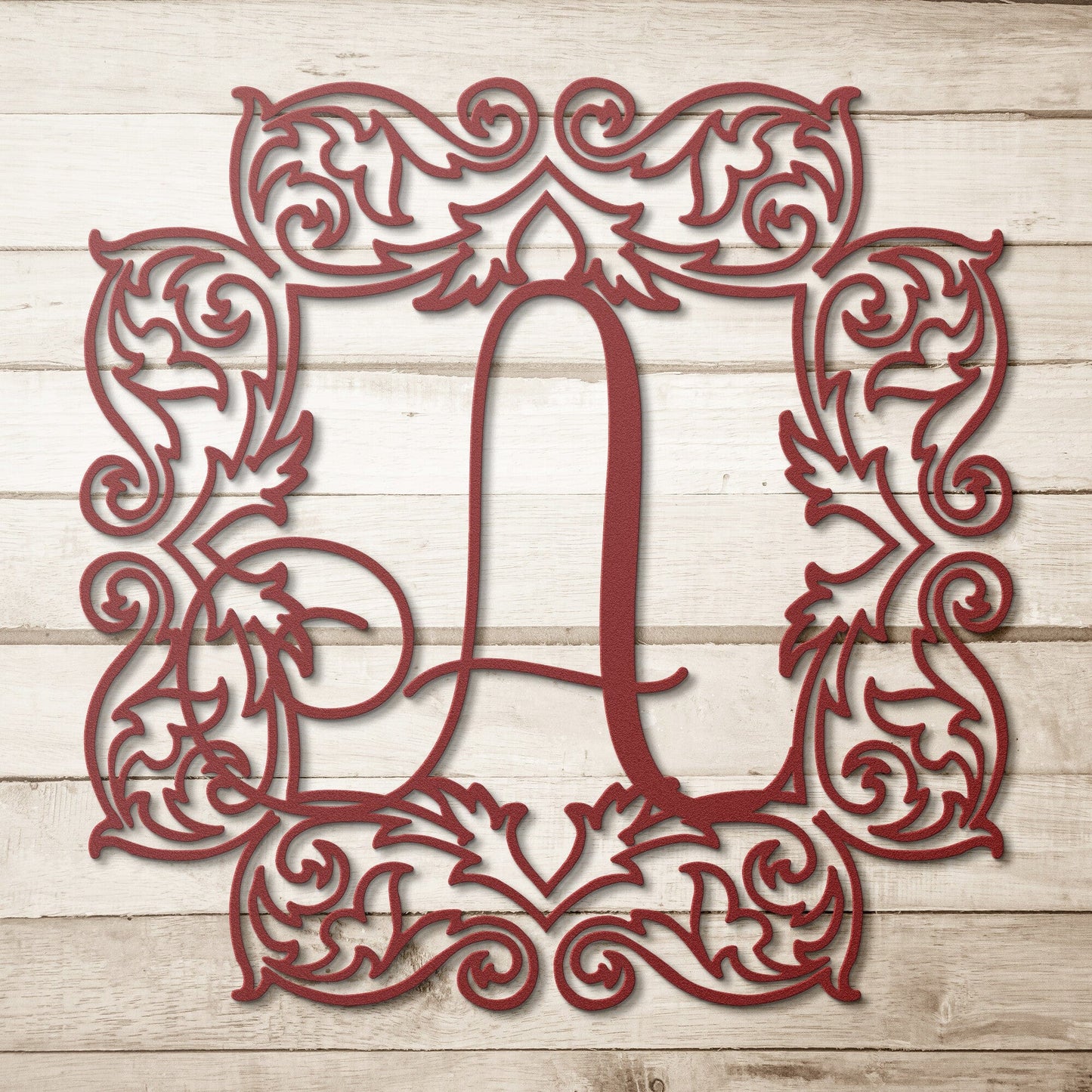 Ornate Monogram Framed Letter 'A'