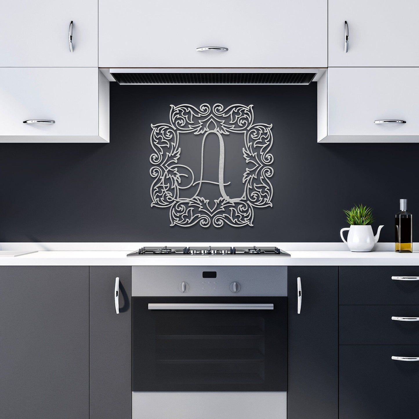 Ornate Monogram Framed Letter 'A'