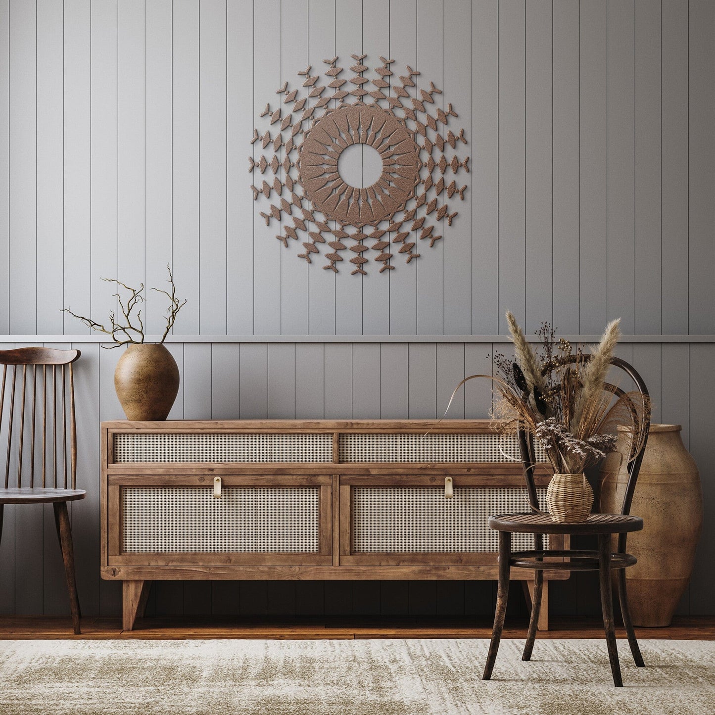 Metal Sun decor for wall