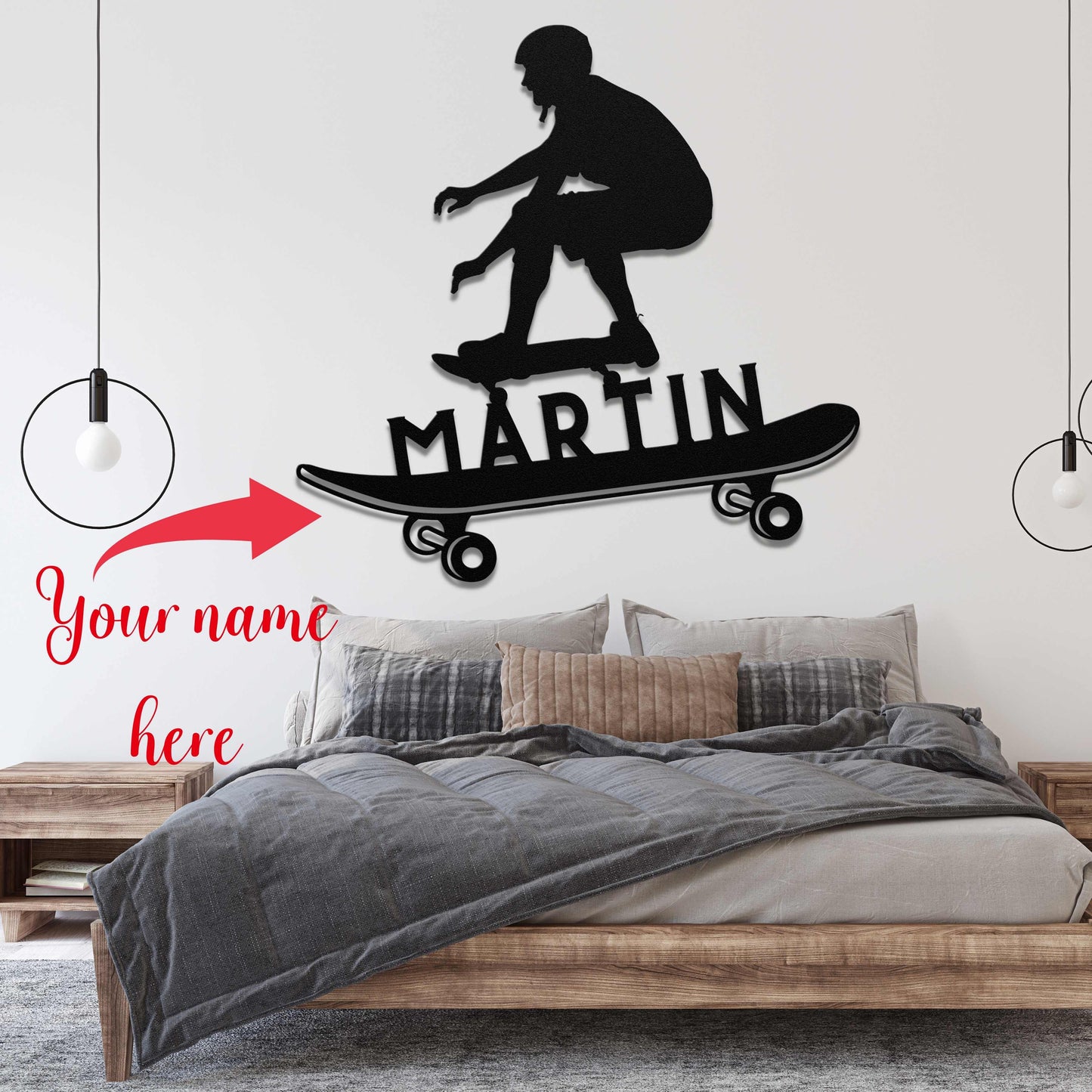 Personalized Skateboarding Sign