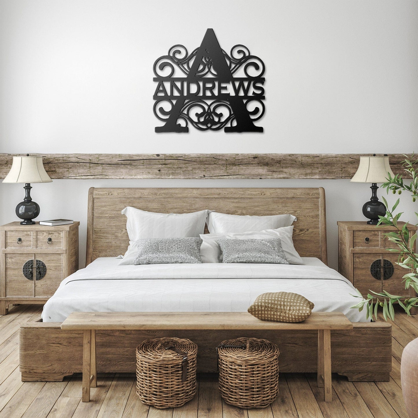 Monogram Personalized metal signs for home, Outdoor
