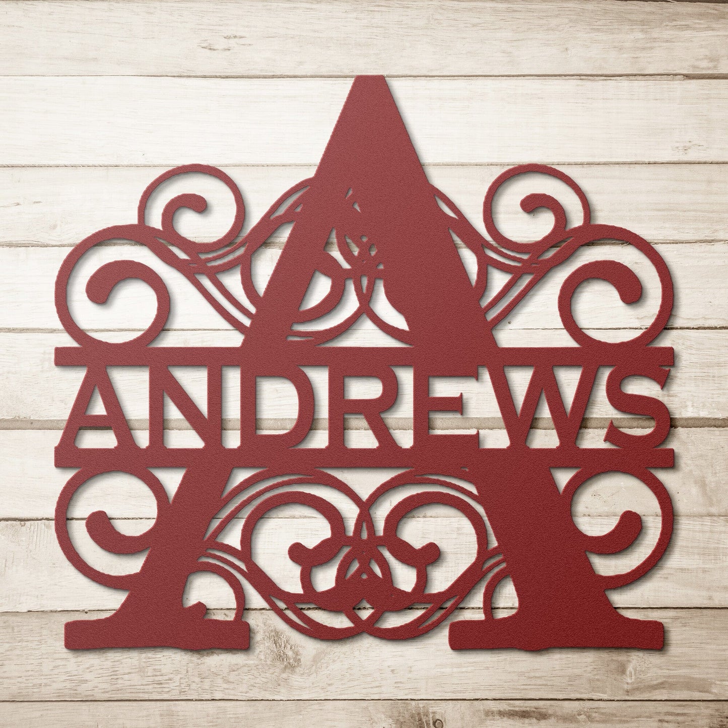 Monogram Personalized metal signs for home, Outdoor
