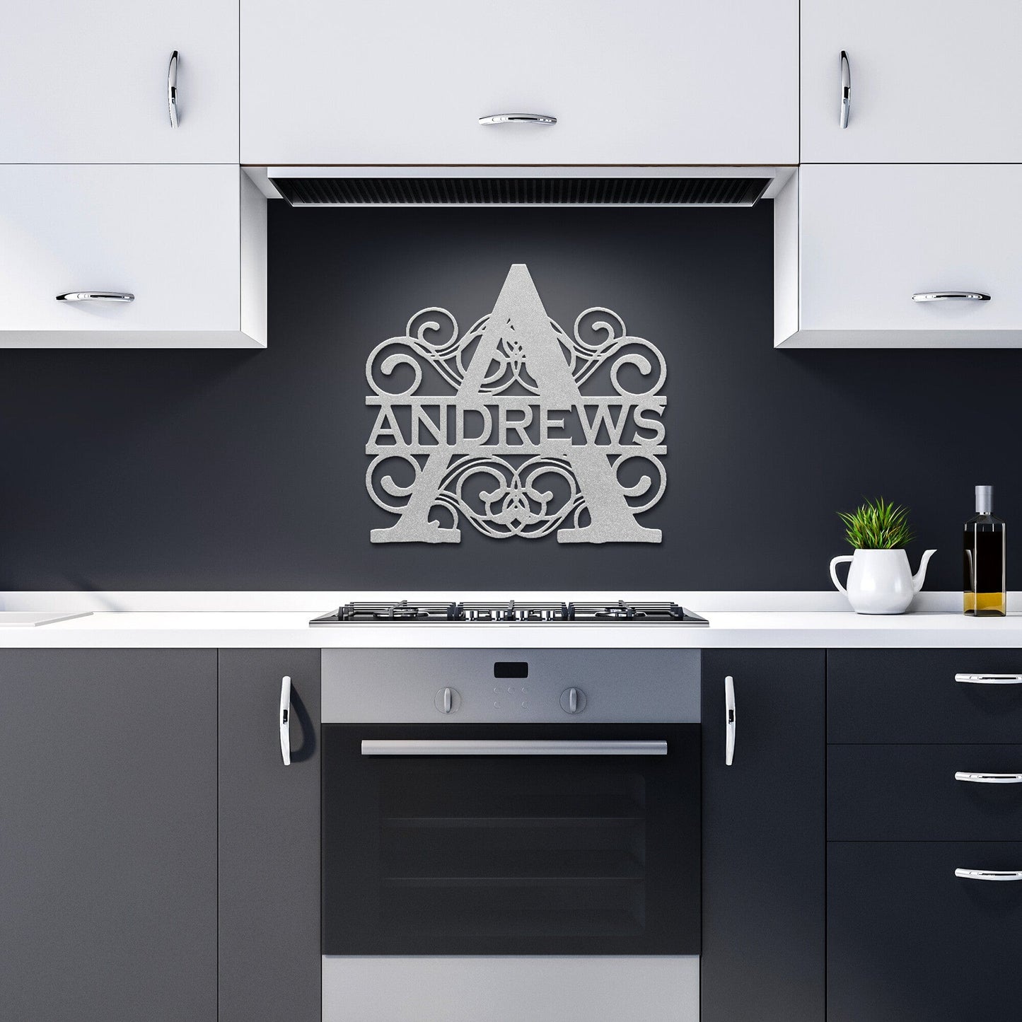 Monogram Personalized metal signs for home, Outdoor