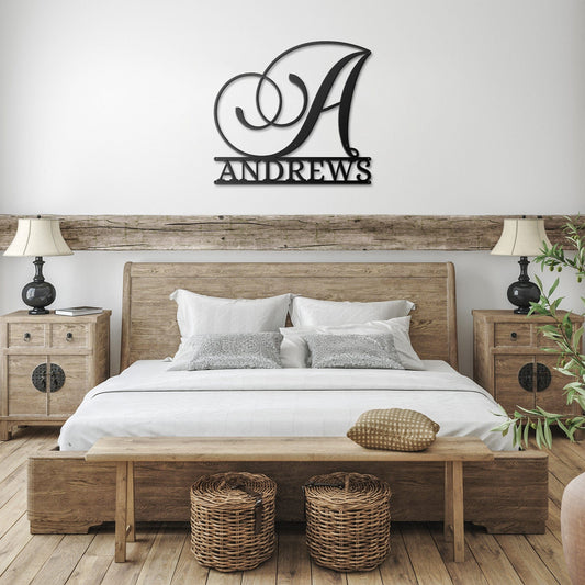 Monogrammed Metal Signs