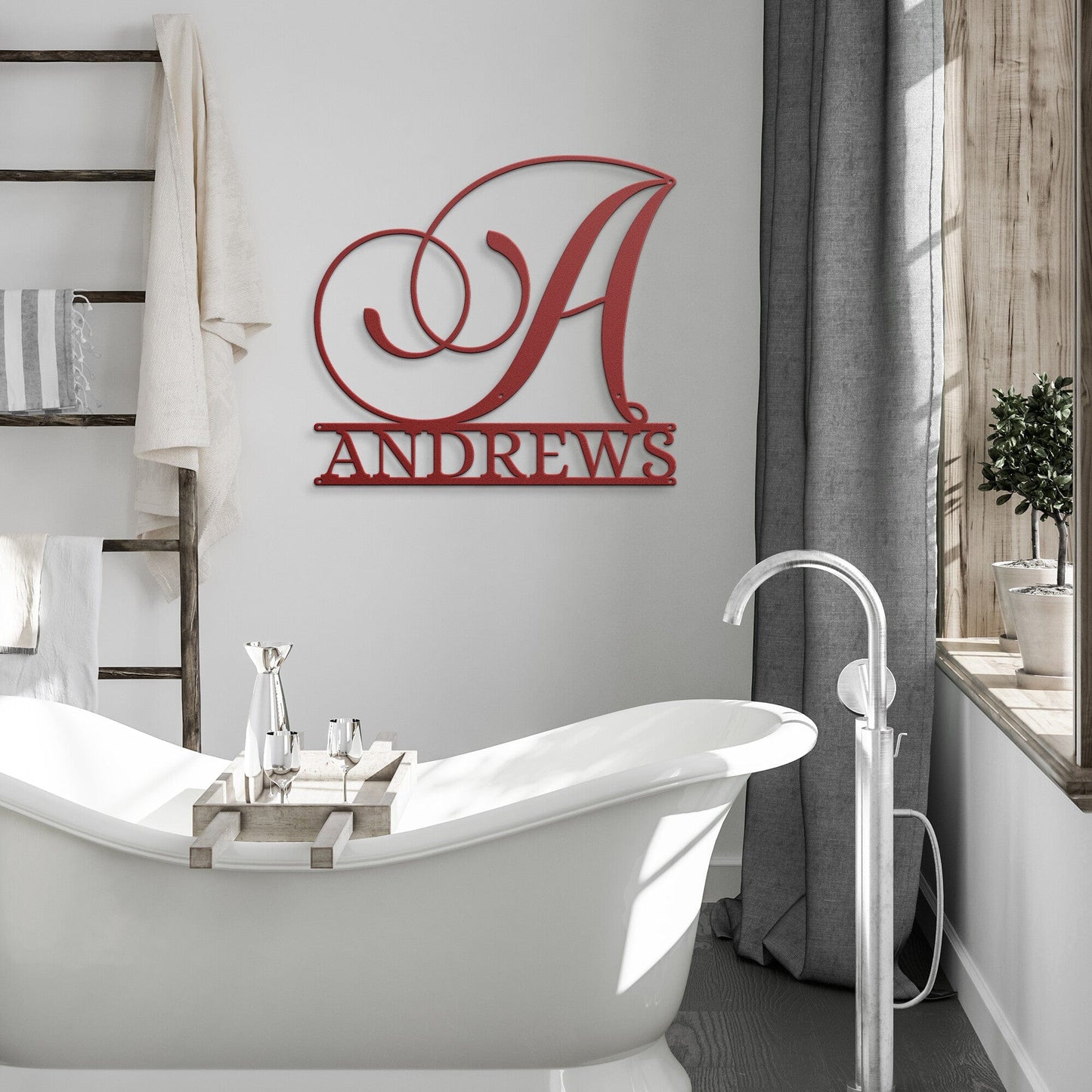 Monogrammed Metal Signs