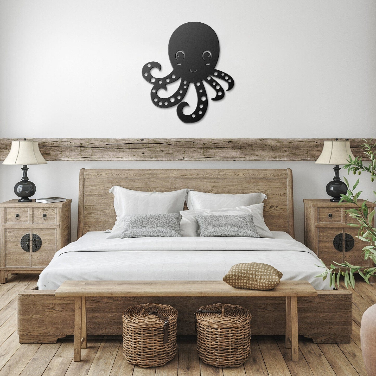 Octopus Nursery Decorative Metal Wall Art