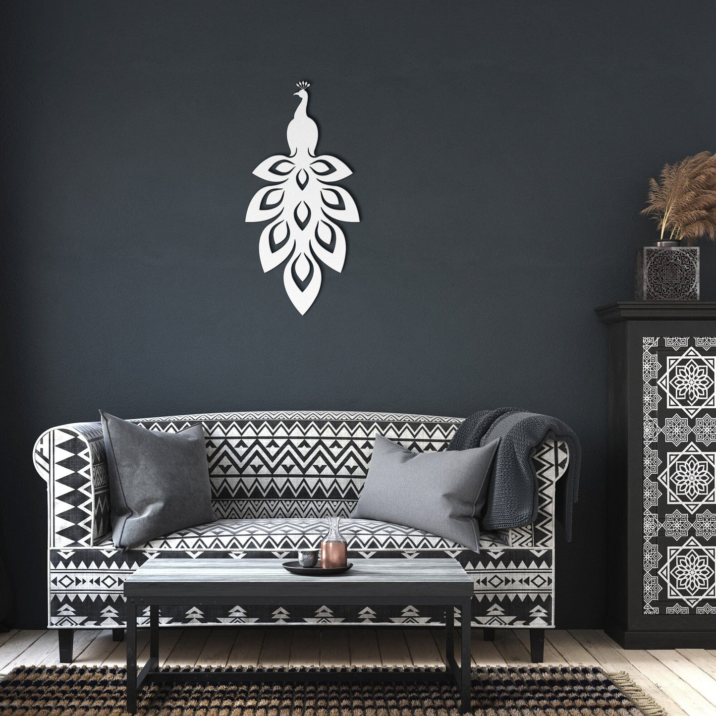 Metal Wall Art Peacock