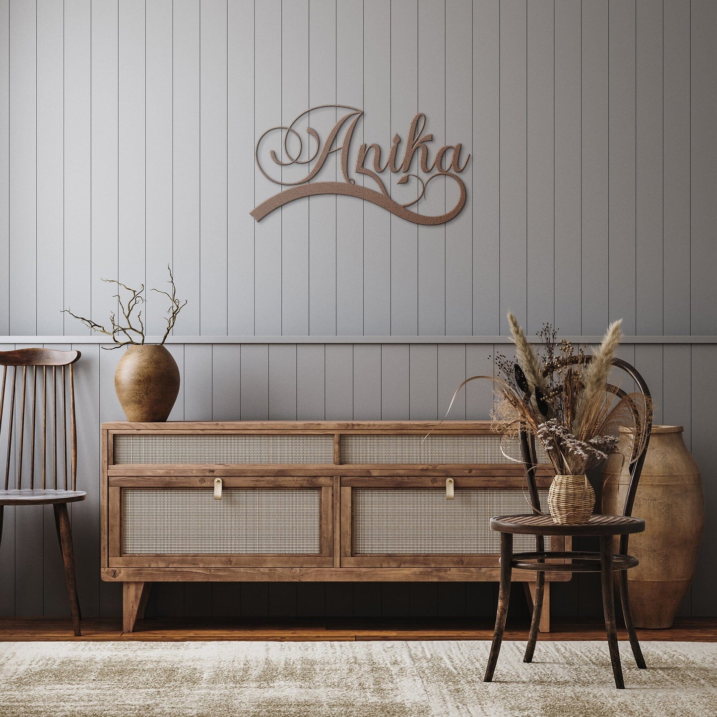 Personalized Custom Name Metal Wall Sign