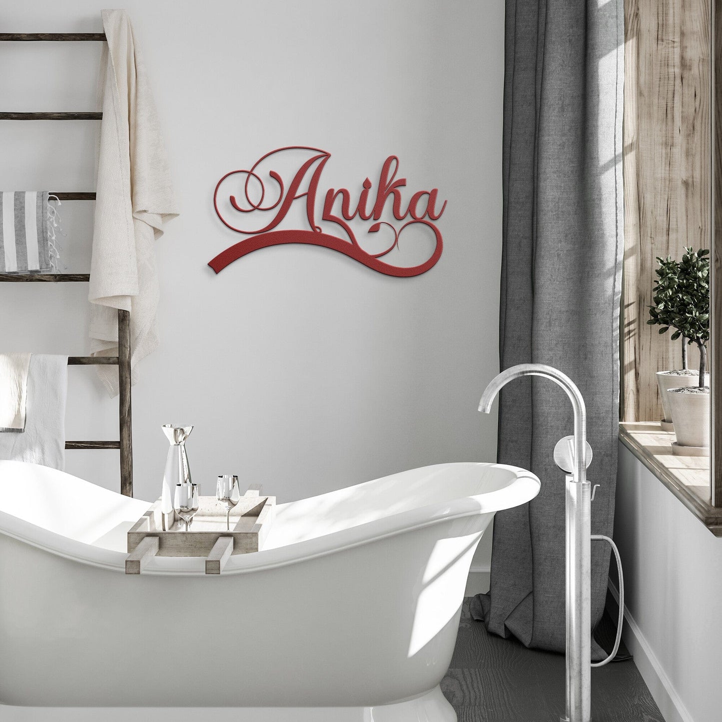 Personalized Custom Name Metal Wall Sign