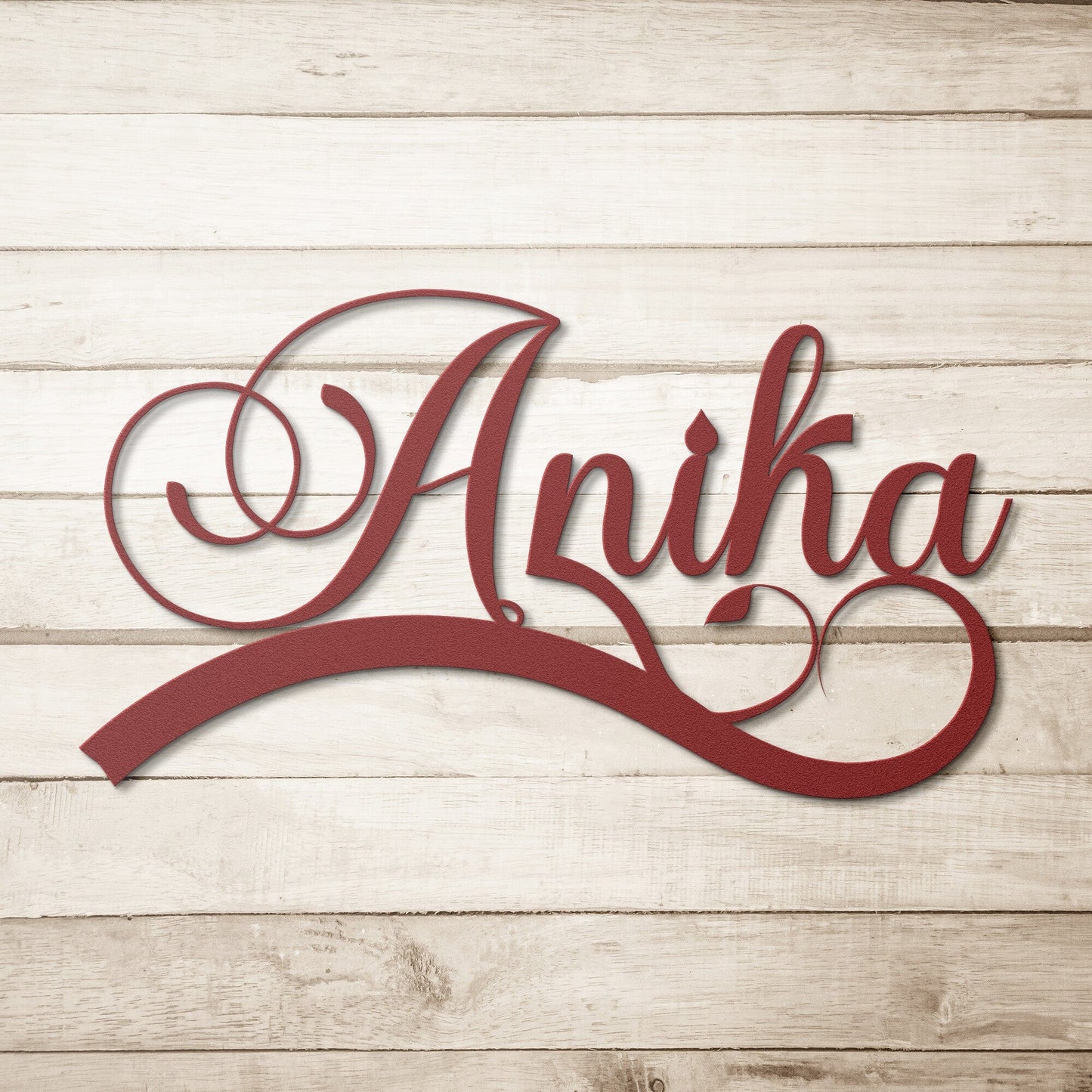 Personalized Custom Name Metal Wall Sign