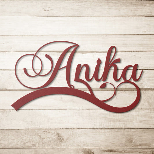 Personalized Custom Name Metal Wall Sign