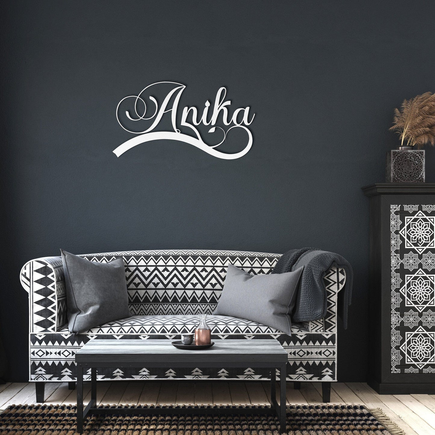 Personalized Custom Name Metal Wall Sign