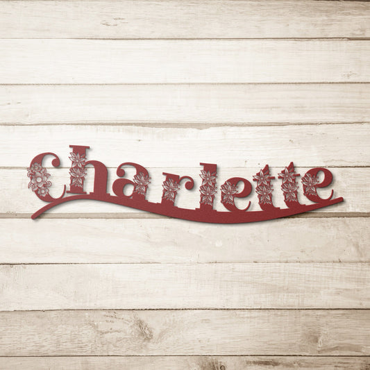 Metal Signs Custom with flowers