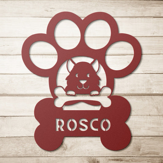 Personalized Dog Metal Wall Art