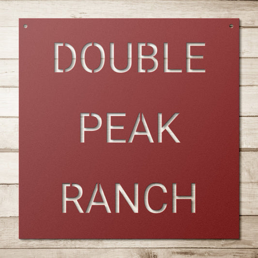 Ranch Entrance Sign