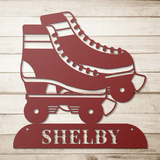 Roller Skate-Roller Derby Personalized Sign