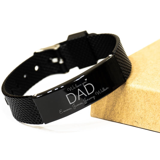 We Love you Dad bracelet, best gift for dad for christmas birthday fathers day