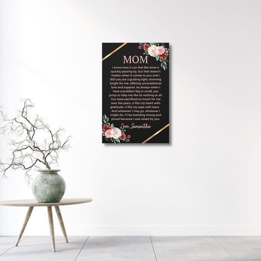 Personalized Mom Gift from Daughter Canvas Print