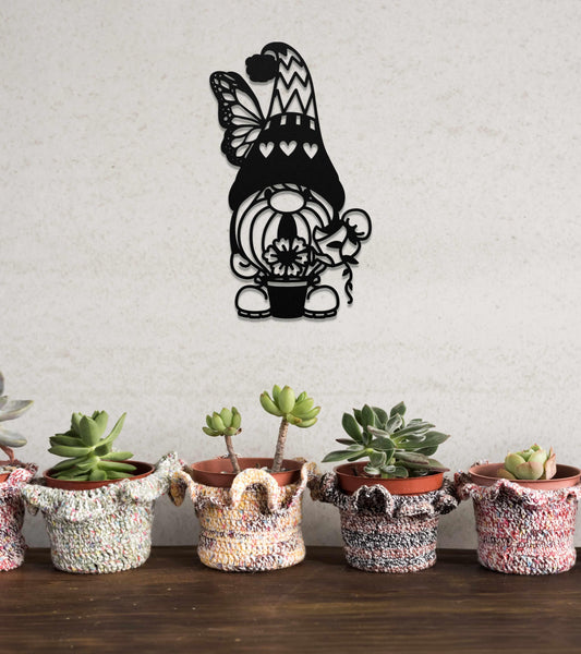 Gardner Gnome Garden Metal wall art