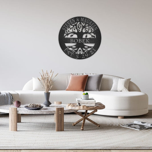Elaborate Tree Of Life - Steel Sign