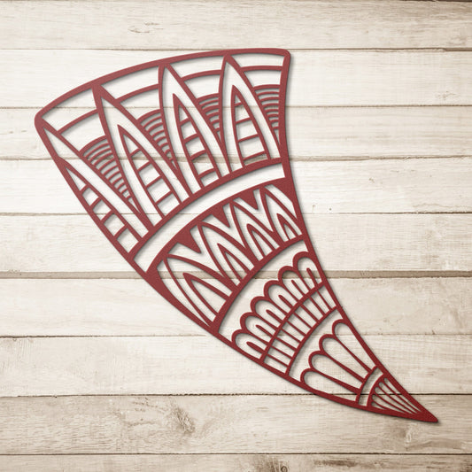 Traditional Horn Metal Wall Art