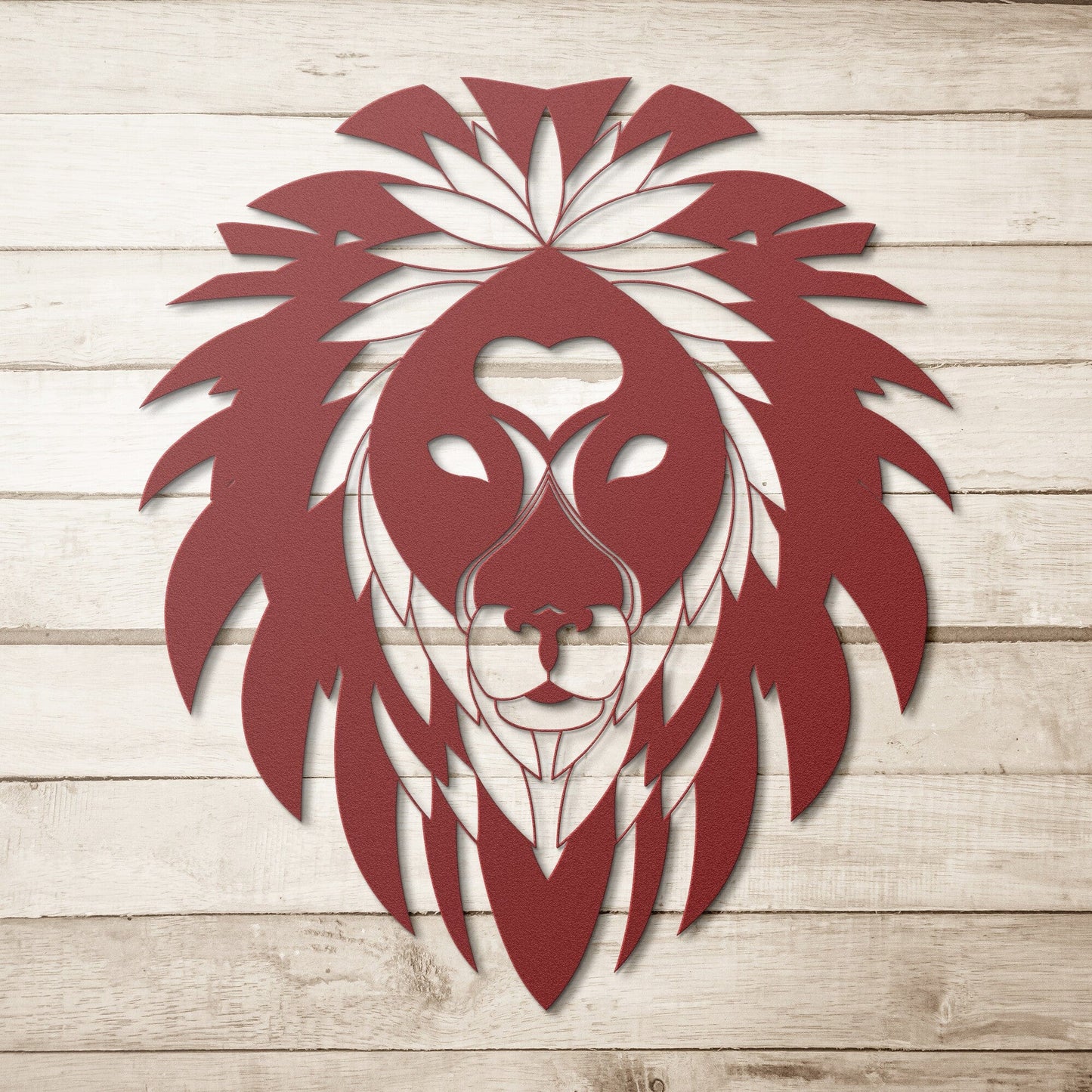 Tribal Lion Head decorative metal wall art