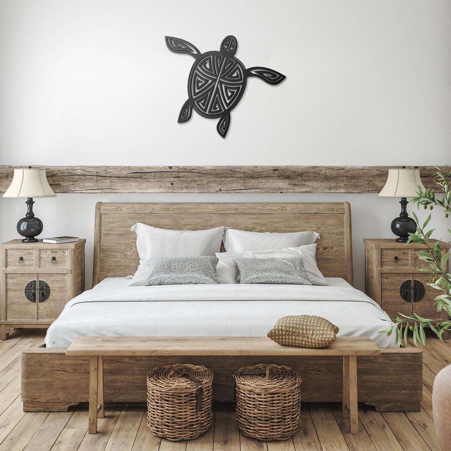 Tribal Turtle Metal Wall art