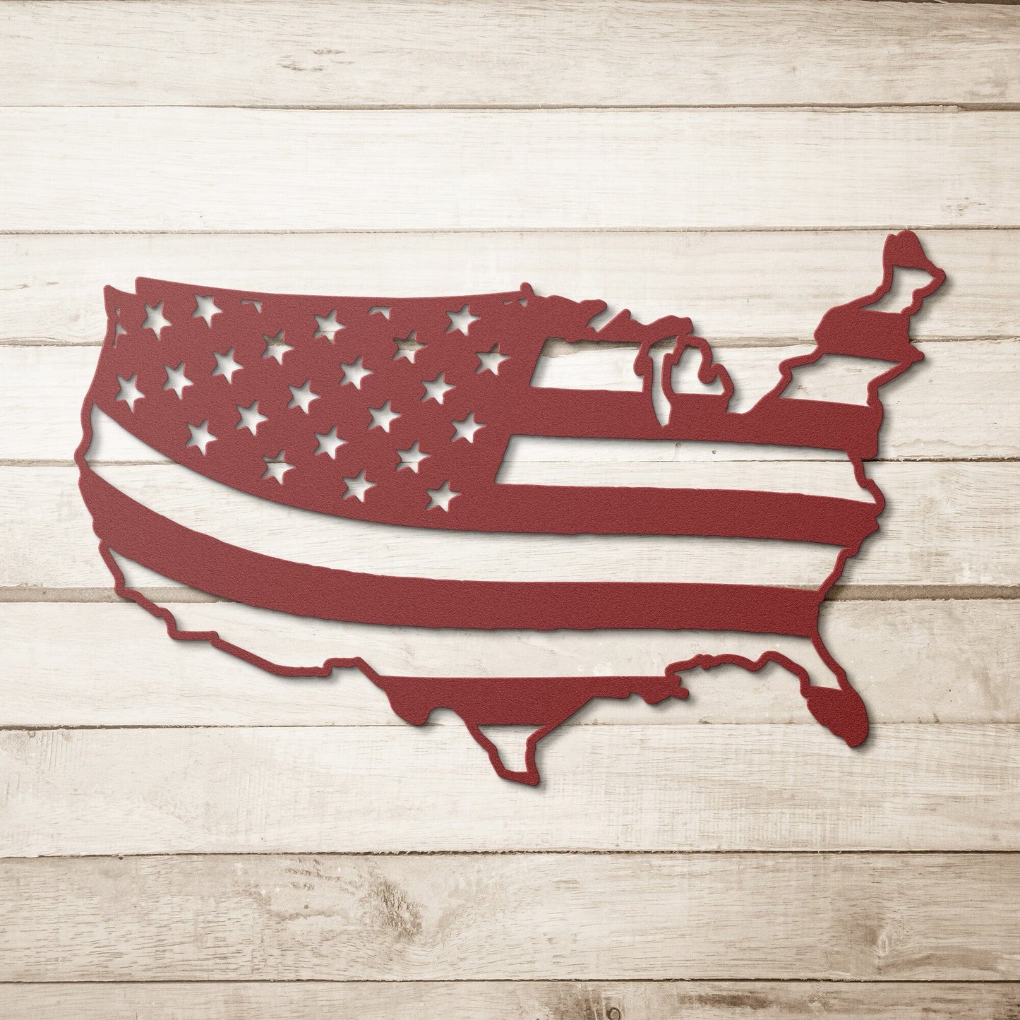 USA Flag Patriotic Metal Art