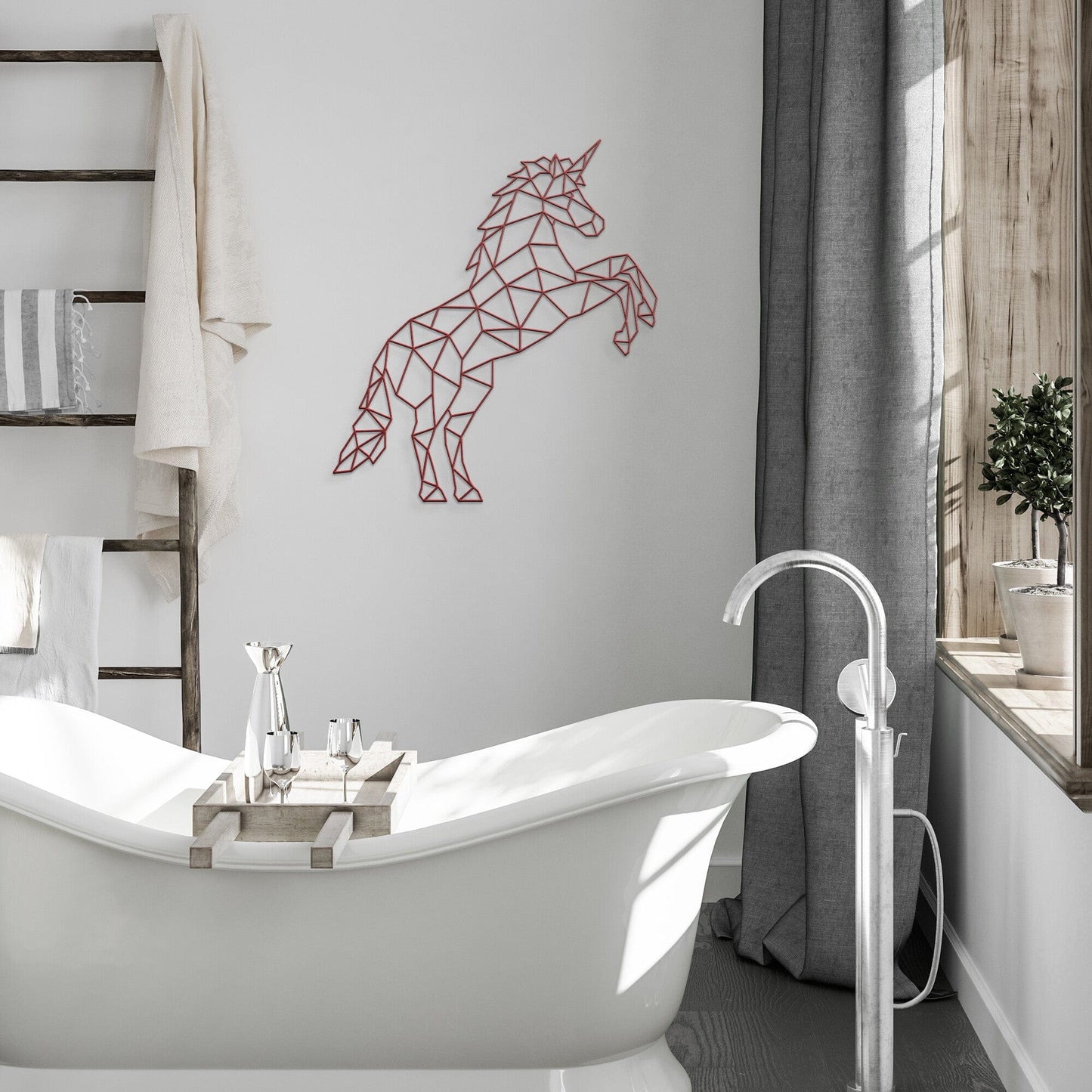 Unicorn Geometric Wall Art