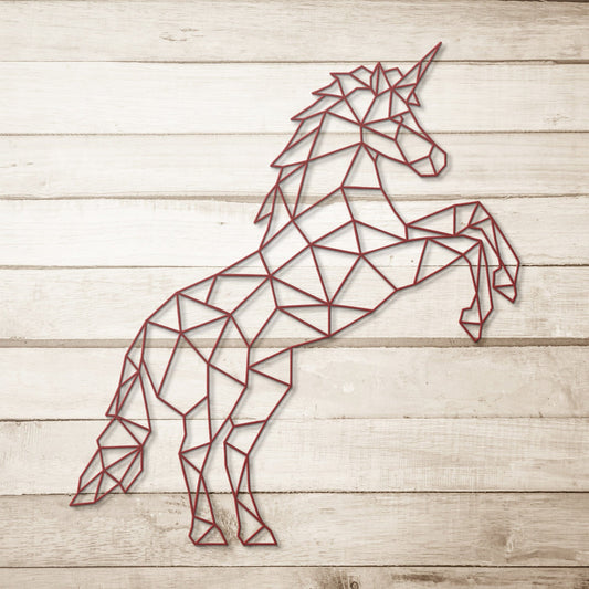 Unicorn Geometric Wall Art