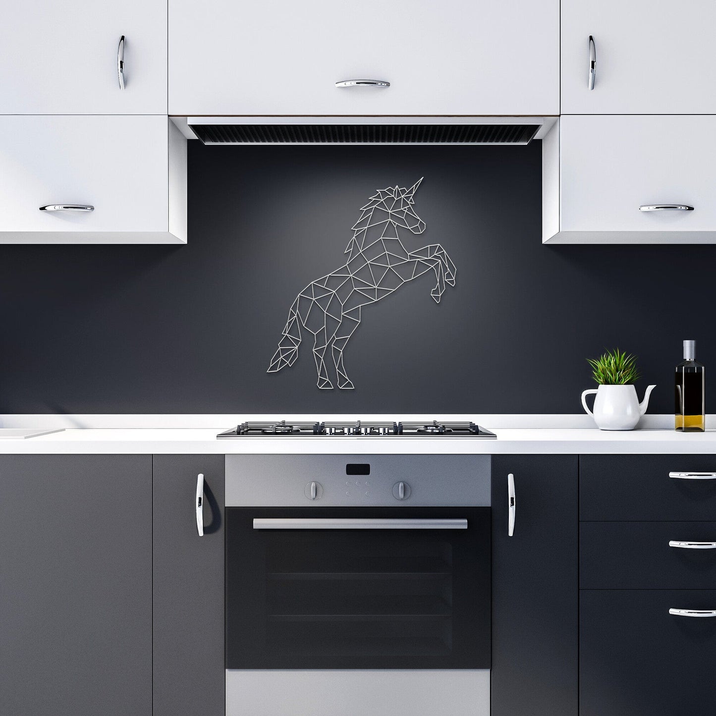 Unicorn Geometric Wall Art
