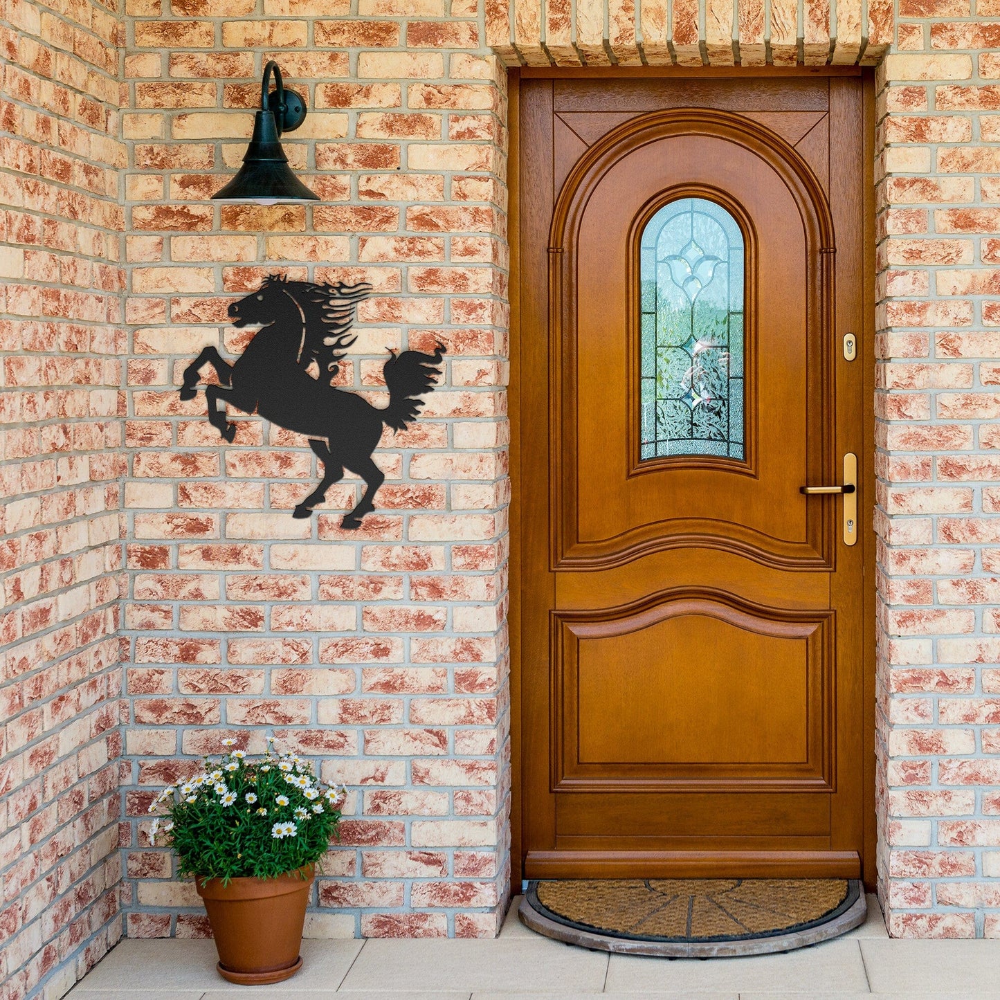 Wild Mustang Decorative Metal Wall Art