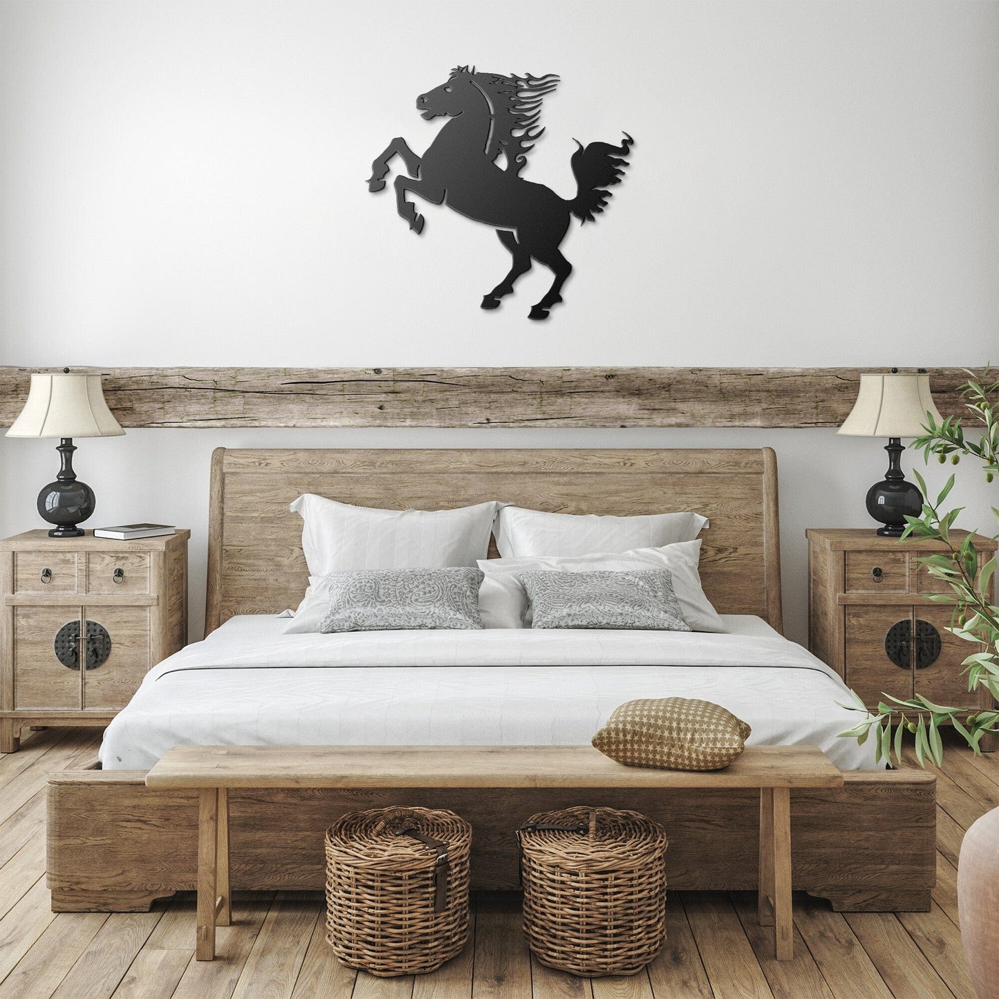 Wild Mustang Decorative Metal Wall Art