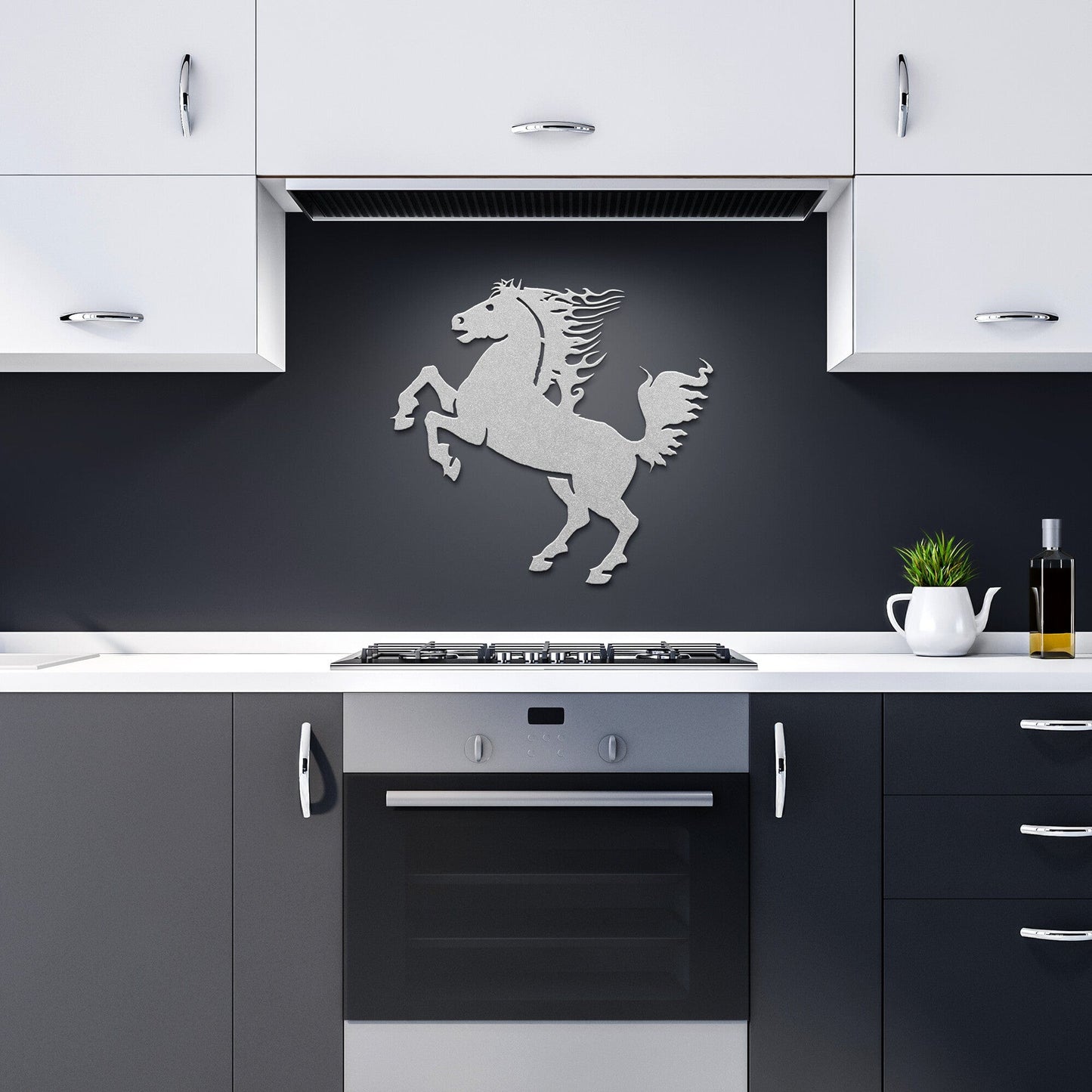 Wild Mustang Decorative Metal Wall Art