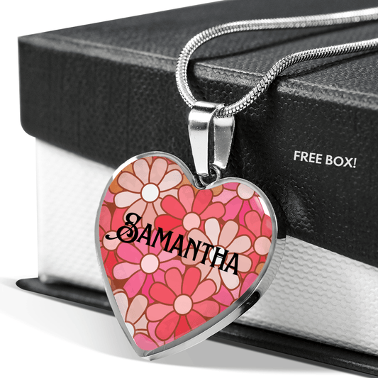 Heart Jewellery, Heart Name necklace with engraving