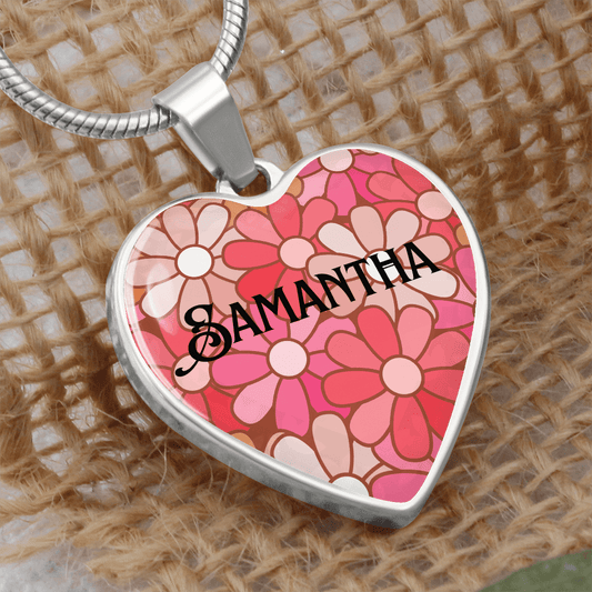 Heart Jewellery, Heart Name necklace with engraving