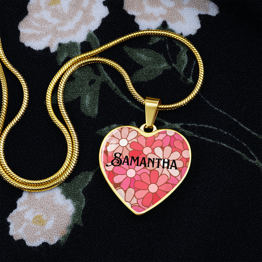 Heart Jewellery, Heart Name necklace with engraving