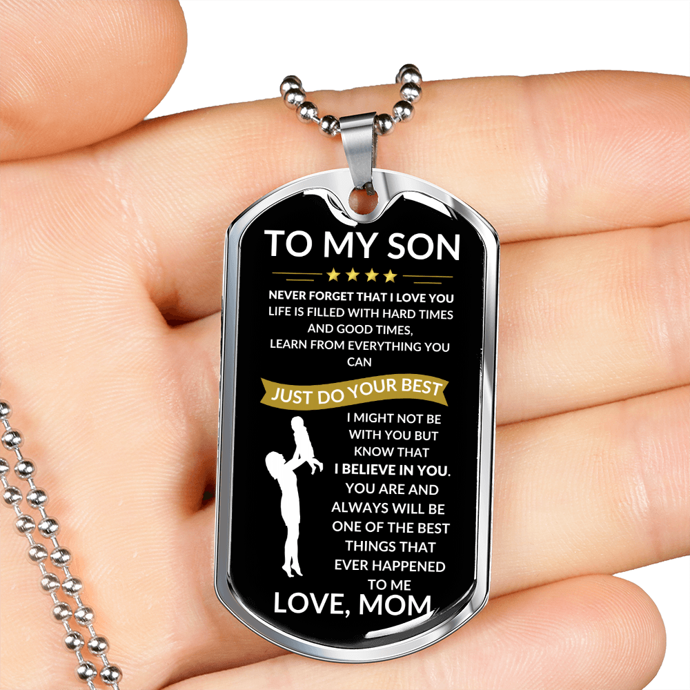Do your Best Dog Tag- Love Mom