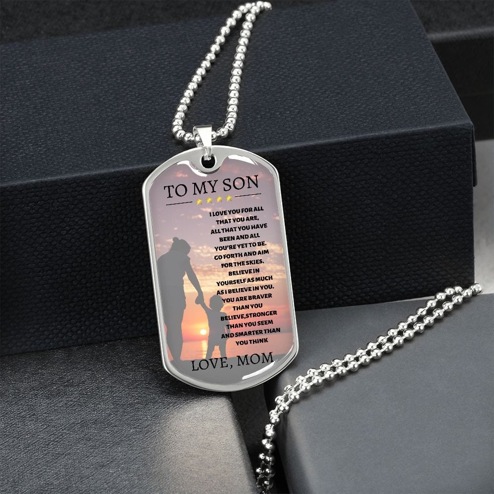 Son I Believe in You Necklace From Mom