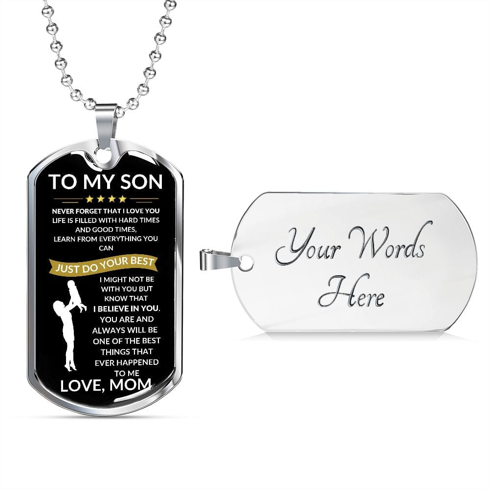 Do your Best Dog Tag- Love Mom