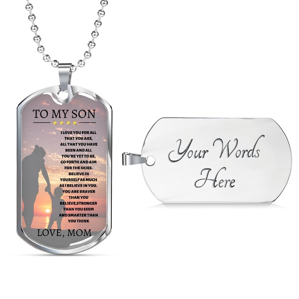 Son I Believe in You Necklace From Mom