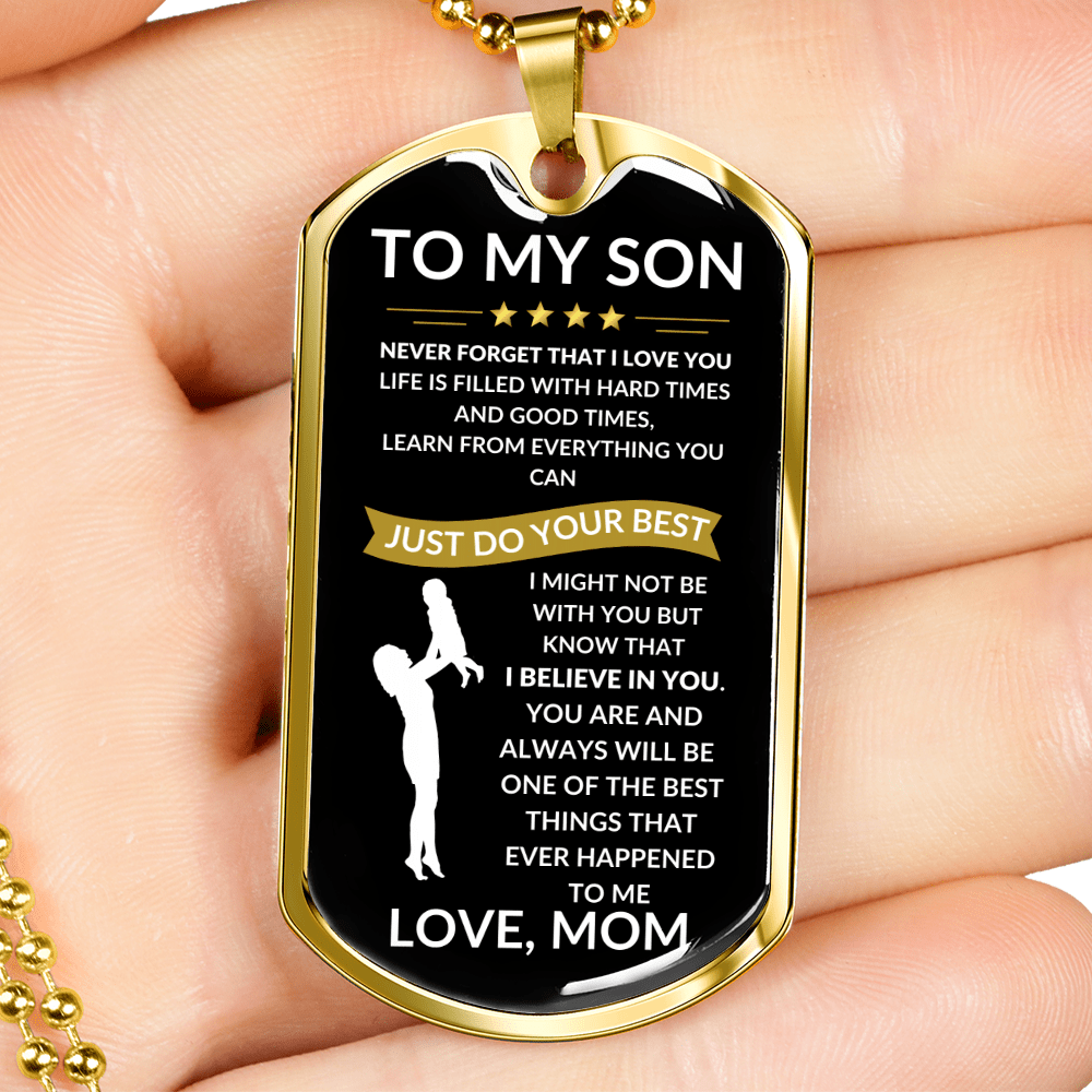 Do your Best Dog Tag- Love Mom