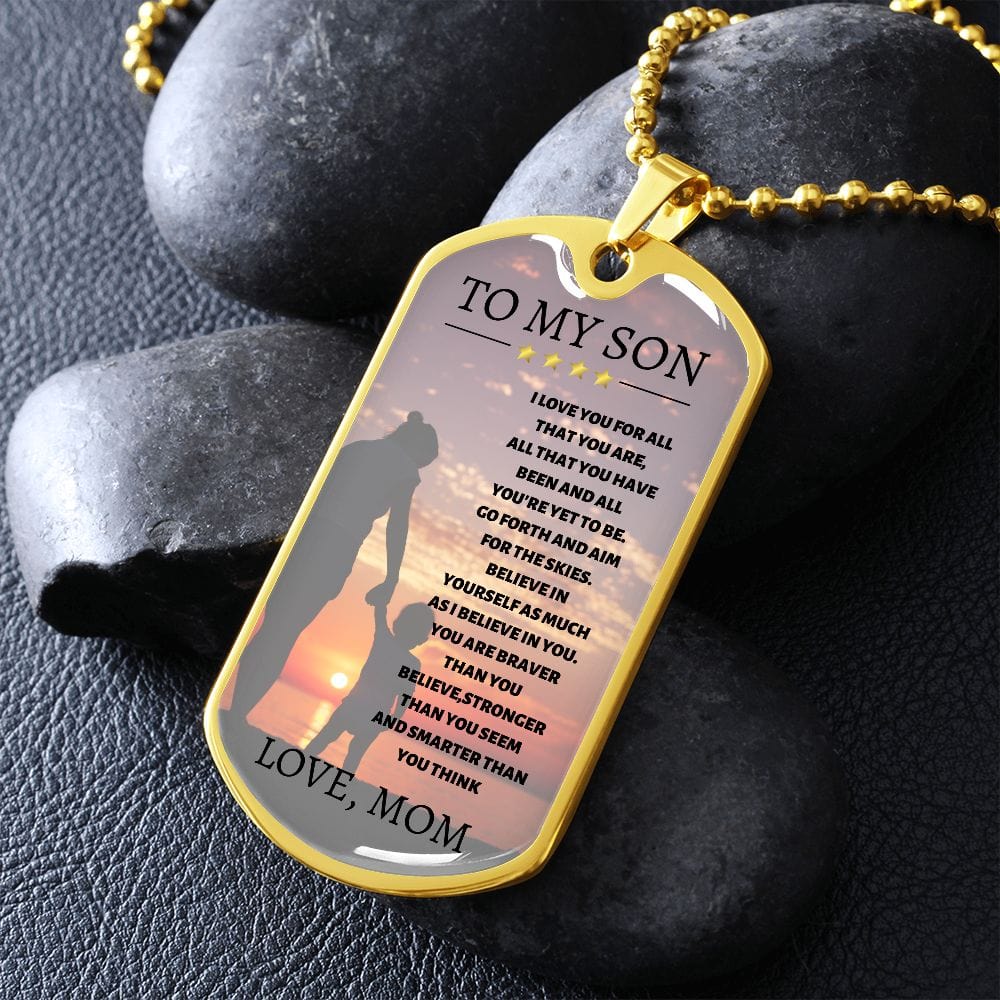 Son I Believe in You Necklace From Mom