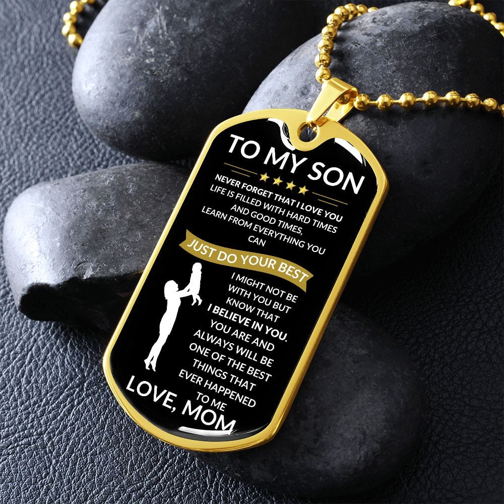 Do your Best Dog Tag- Love Mom