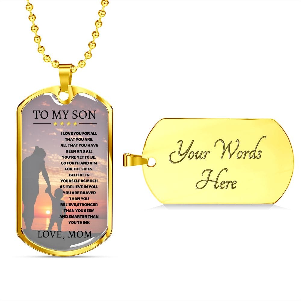Son I Believe in You Necklace From Mom