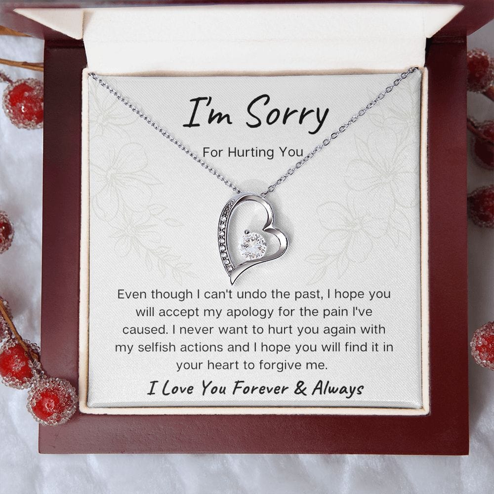 Im sorry for hurting you- Forever Love Necklace