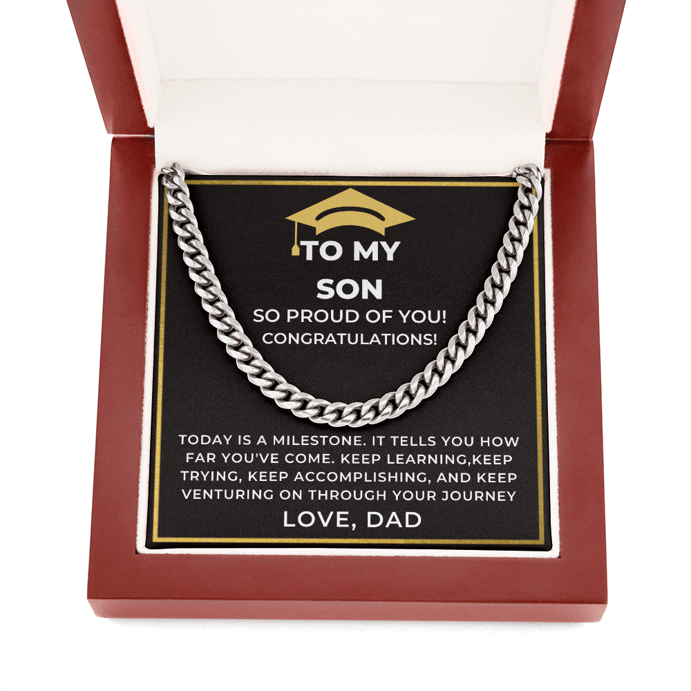 Personalized Graduation Gift for Son from Dad