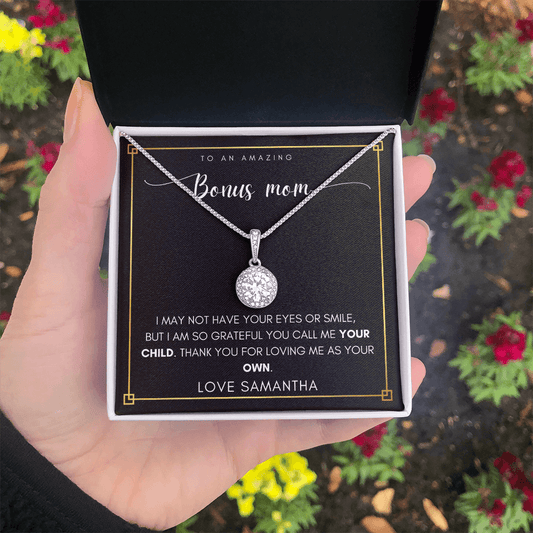 Personalized Bonus Mom Necklace