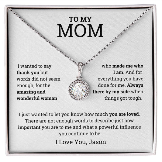 Personalized Mom Necklace from Son/Daughter For Birthday, Mother's day, Christmas