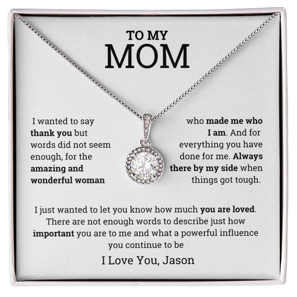 Personalized Mom Necklace from Son/Daughter For Birthday, Mother's day, Christmas